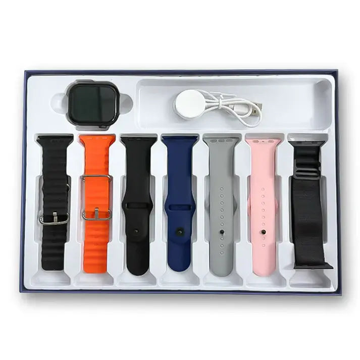 7 Straps in 1 Ultra 49MM Smart Watch for Men and Women